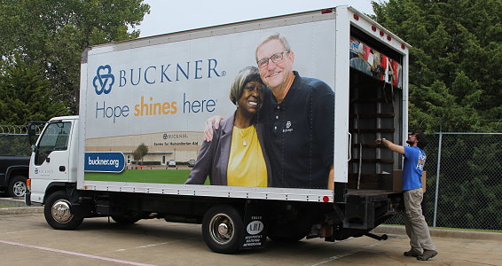 Buckner delivers school supplies for displaced students due to the Dallas tornadoes