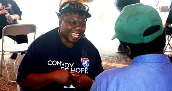 Buckner Provides Shoes at Convoy of Hope Outreach Event in South Dallas
