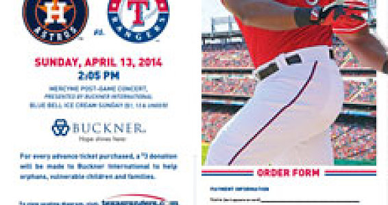 Join us April 13 for Buckner Day at the Rangers
