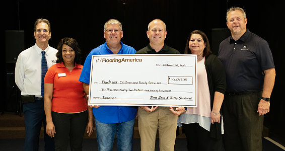 Buckner Family Hope Centers receive $10,000 donation from My Flooring America