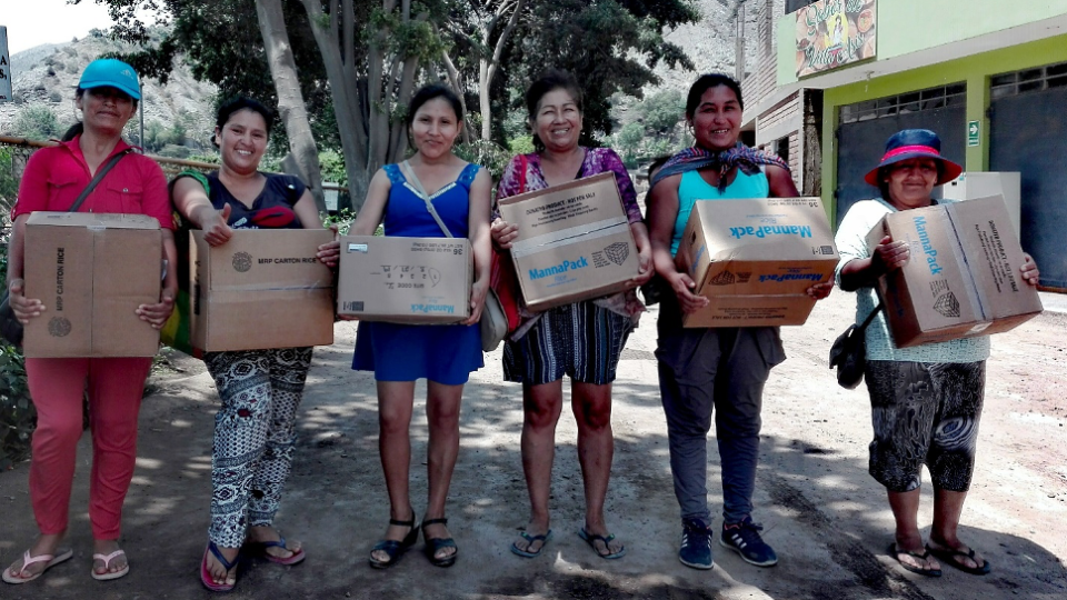 peru families receive food during coronavirus crisis from buckner international