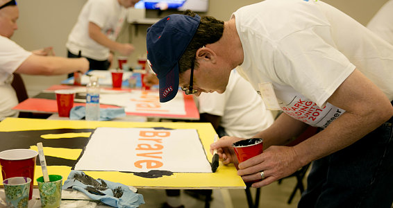 Aramark employees give cooking demonstration, revitalize Buckner campus on special volunteer day