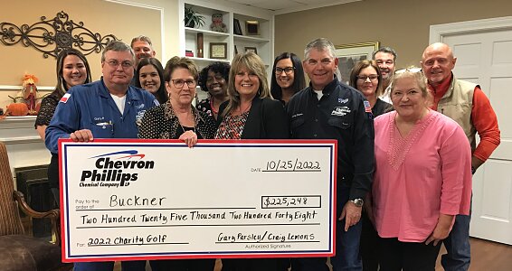 Buckner receives more than $225,000 from Chevron Phillips Charity Event