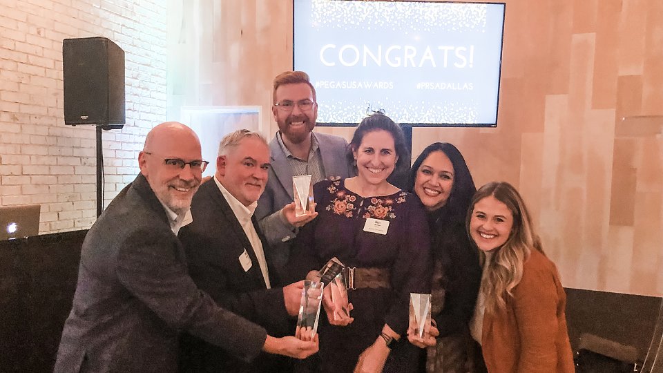 buckner communications team wins pr team of the year award at prsa dallas pegasus awards