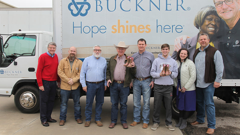 buckner shoes for orphan souls receives boot donation from m f western products