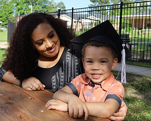 jasmine noble graduated from college with the support she received from buckner family pathways