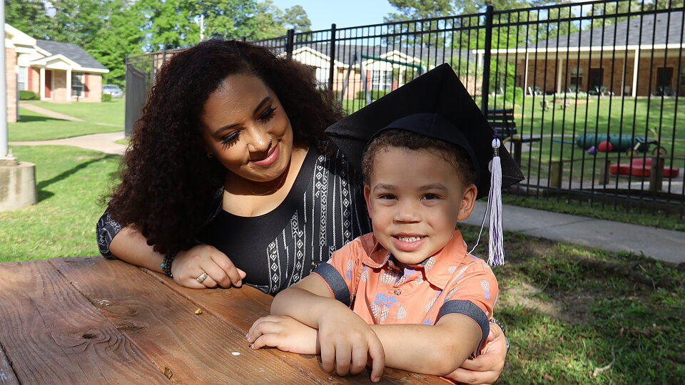 jasmine noble graduated from college with the support she received from buckner family pathways