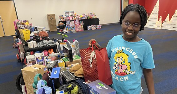 10-year-old shines hope this Christmas