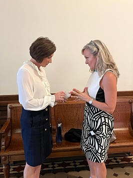 Senator Lois Kolkhorst with Andrea Sparks