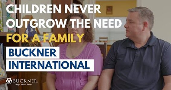 Children never outgrow the need for a family