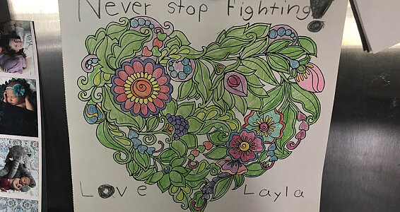 'Never stop fighting!'