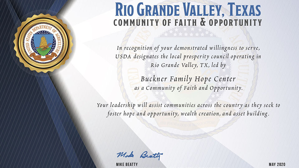 rio grande valley tx certificate 1