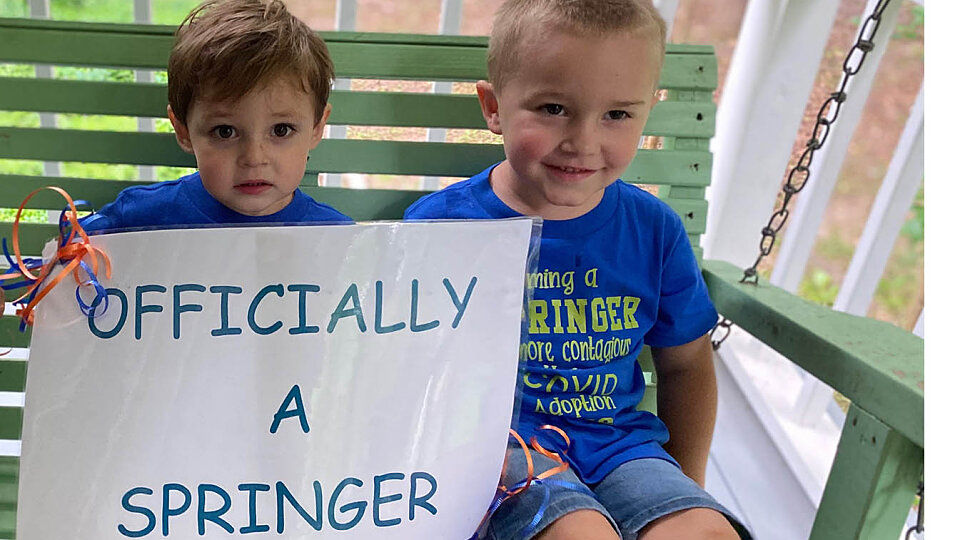 springer family adopts little boy