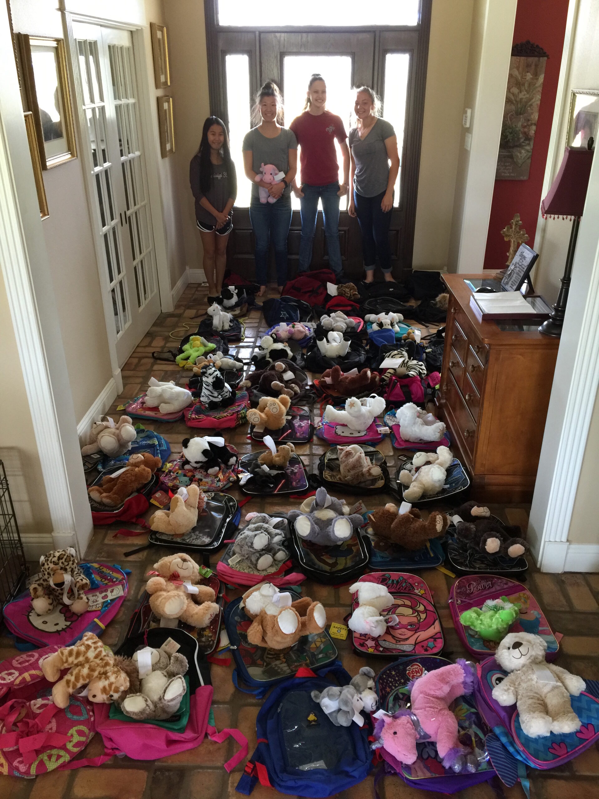 athletes-collect-backpacks