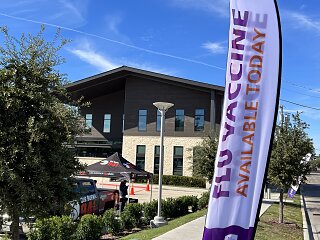 Flu shot clinic with Parkland