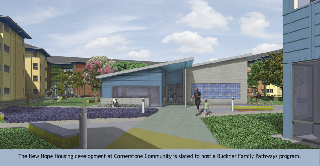 Courtyard from Bldg 1 material separations